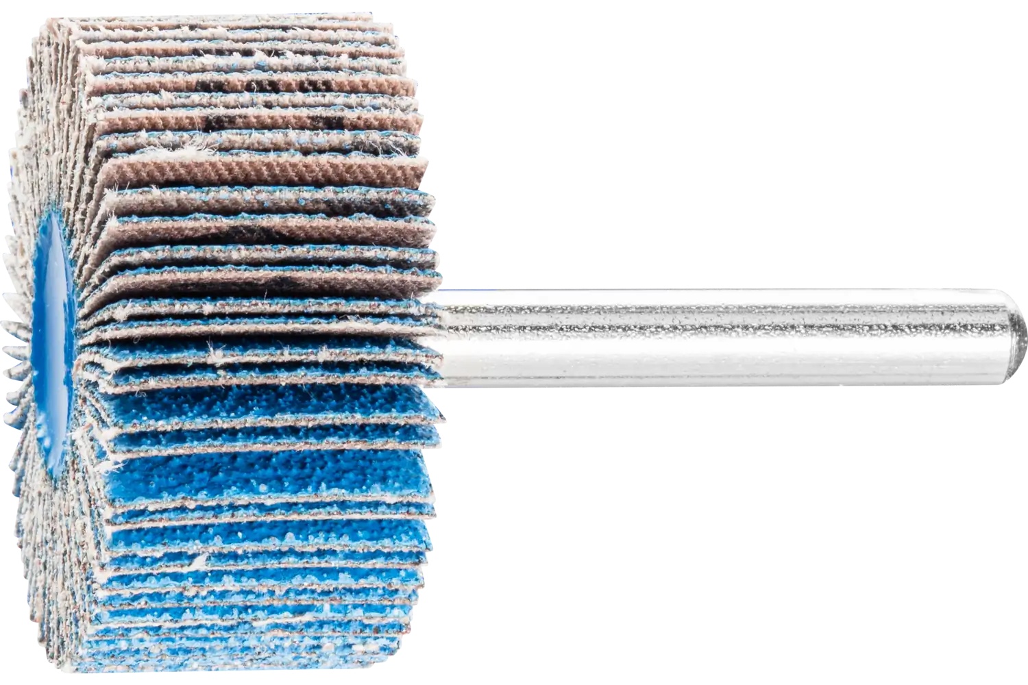 Picture of Pferd Mounted Flap Wheel, 1-1/2" X 1, 120 Grit, 1/4" Shank, Zirconia Z-Cool